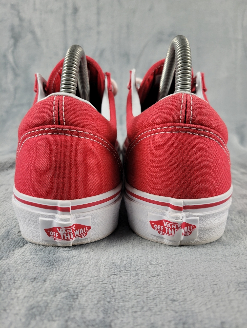 Vans Old Skool Racing Red Skate Shoe Womens Size 9 - Picture 6 of 9
